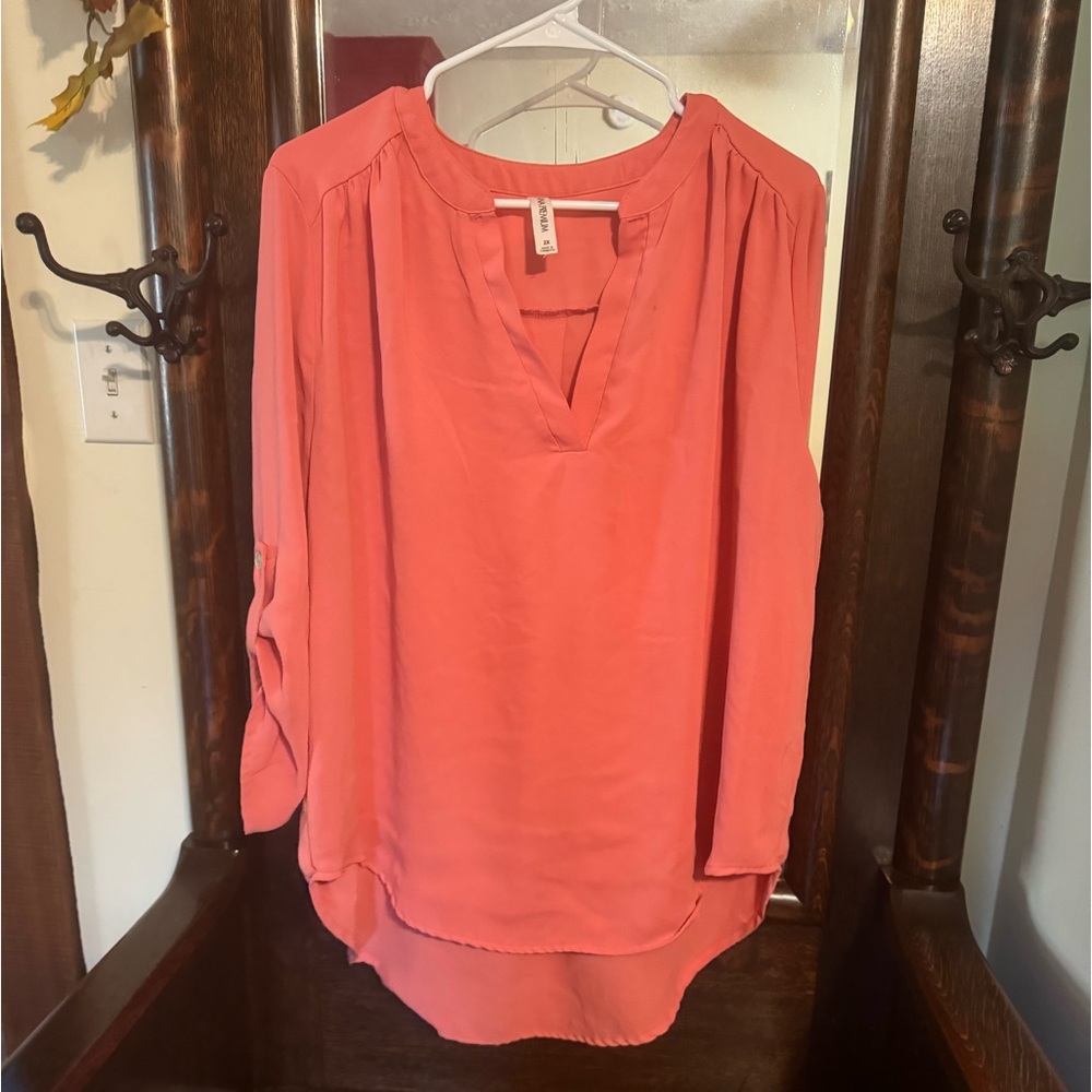 Zenana Premium Coral Shirt